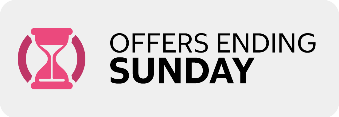 Offers ending Sunday
