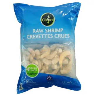 Olivia Frozen Raw Shrimp, 1.82 kg
