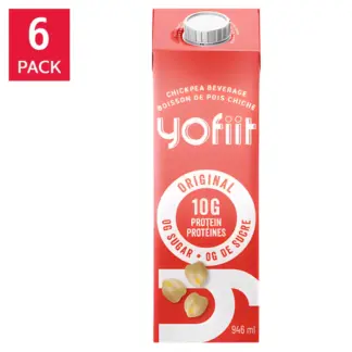 Yofiit High Protein Chickpea Milk, 6 × 946 mL