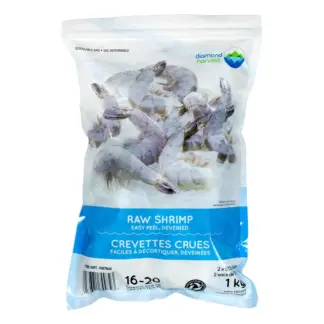 Diamond Harvest Raw White Shrimp, 1 kg