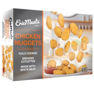 Erie Meats Fully Cooked Chicken Nuggets, 2 × 1.5 kg