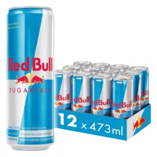 Red Bull Sugar-Free Energy Drink, 12 × 473 mL