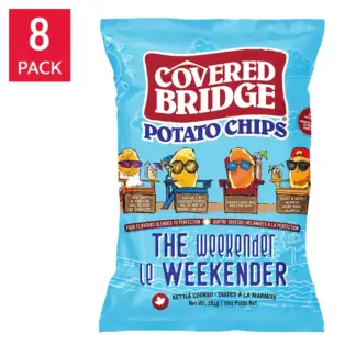 Covered Bridge The Weekender Potato Chips, 8 × 284 g