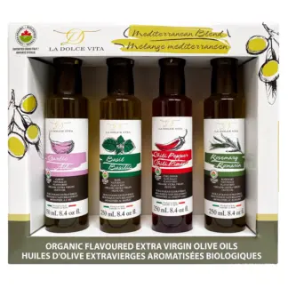 La Dolce Vita Mediterranean Blend Extra Virgin Olive Oil Gift Set
