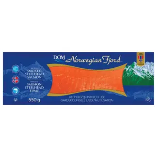 Dom Norwegian Fjord Smoked Steelhead Salmon, 550 g