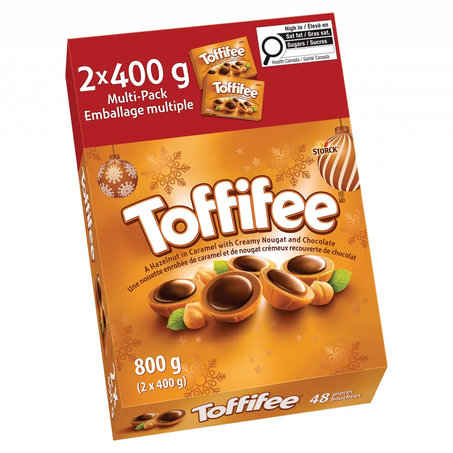 Toffifee Candy, 2 × 400 g