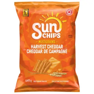 SunChips Harvest Cheddar Flavour Multigrain Snacks, 645 g