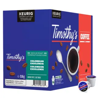 Timothy's World Coffee Colombian Excelencia K-Cup Pods, 96-count