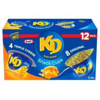 Kraft Dinner Macaroni & Cheese Snack Cups, 12 x 58 g