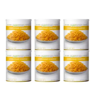 Nutristore Freeze Dried Cheddar Cheese, 6 x 1080 g