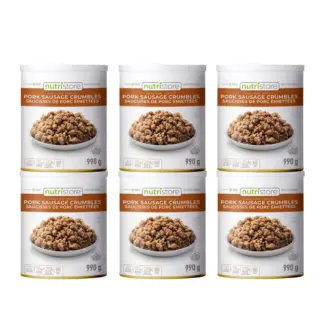 Nutristore Freeze Dried Sausage Crumbles, 6 x 990 g