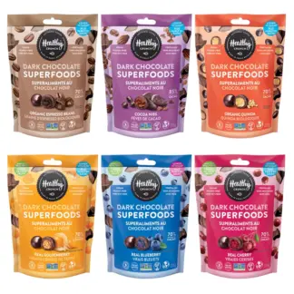 Healthy Crunch - Dark Chocolate Superfoods Variety Pack, 6 × 235 g