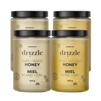 Drizzle Pure Raw Honey, 4 × 500 g