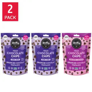 Healthy Crunch Vegan Chocolate Chips, 6 × 283 g