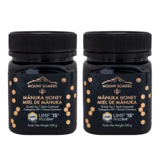 Mount Somers Manuka Honey UMF15+ MGO 514, 2 × 250 g