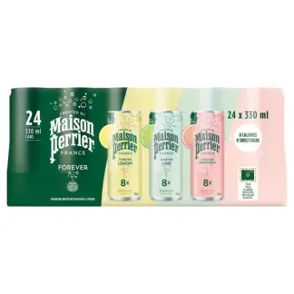 Maison Perrier Forever Sparkling Water, 24 × 330 mL
