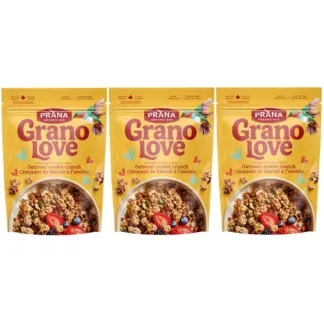 Prana Granolove Oatmeal Cookie Crunch Organic Granola, 3 × 1 kg