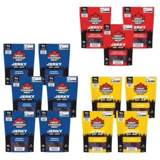 Great Canadian Meat Beef Jerky, Variety Pack, 13 × 68 g