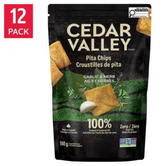 Cedar Valley Pita Chips, 12 × 180 g