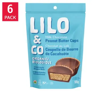 Lilo & Co Peanut Butter Cups, 6 × 96 g