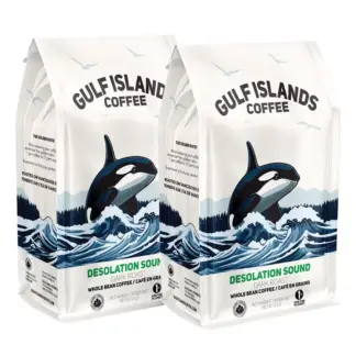 Desolation Sound Dark Roast Organic Coffee Beans, 2 x 907g