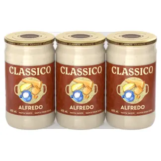 Classico Alfredo Sauce, 3 × 600 mL