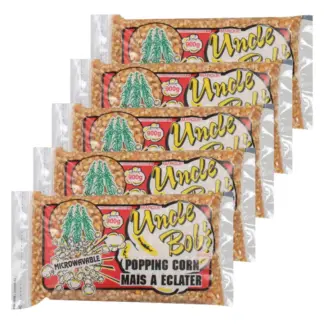 Uncle Bob's Yellow Popcorn Box Kernels, 5 × 900 g