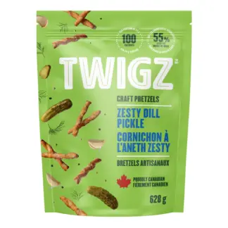 Twigz Zesty Dill Pickle Craft Pretzels 628 g
