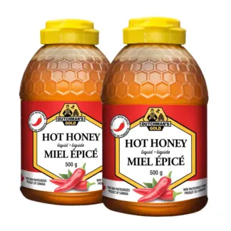 Dutchman's Gold Hot Squeezable Honey, 2 × 500 g