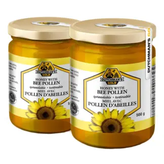 Dutchman's Gold Honey with Bee Pollen, 2 × 500 g