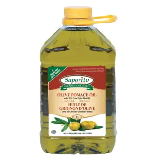 Saporito Pomace Oil with 10% Extra Virgin Olive Oil, 3 L