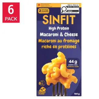 Sinfit Protein Mac and Cheese, 6 × 164 g